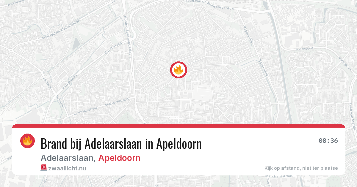 Brand bij Adelaarslaan in Apeldoorn — 15 jul 2026