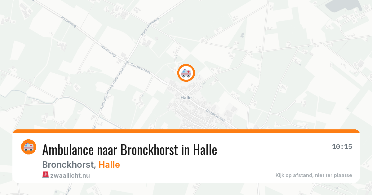 Ambulance naar Bronckhorst in Halle — 2 jun 2026