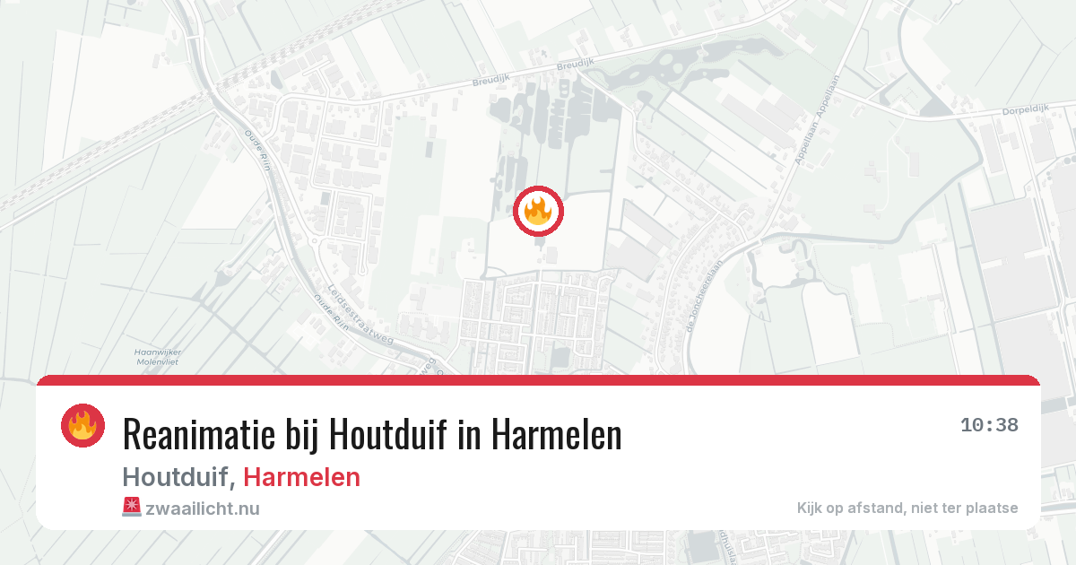 Reanimatie bij Houtduif in Harmelen — 23 jul 2026