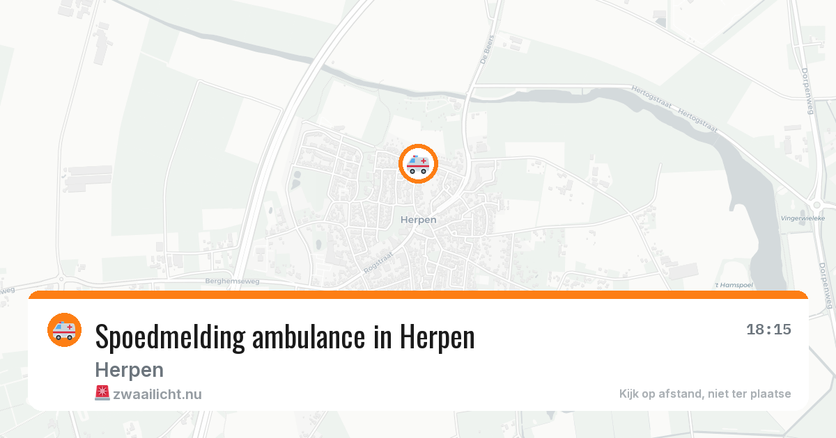 Spoedmelding ambulance in Herpen — 6 jul 2026