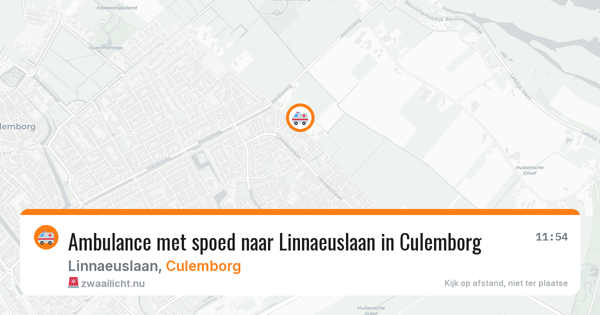 Ambulance met spoed naar Linnaeuslaan in Culemborg — 10 mrt 2026