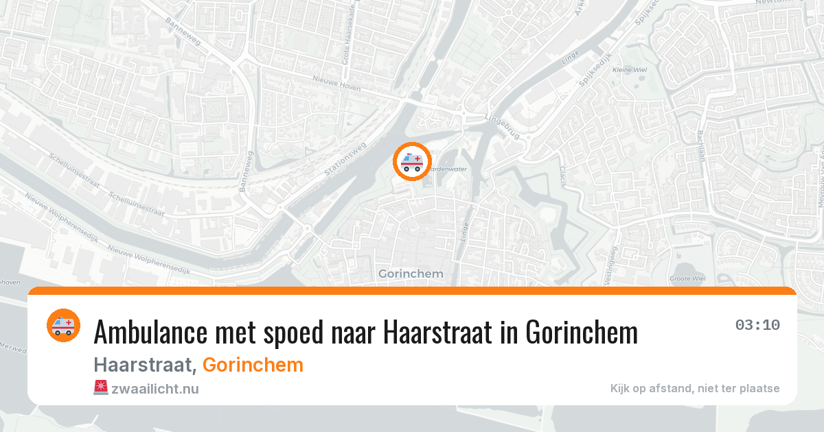 Ambulance met spoed naar Haarstraat in Gorinchem — 27 jul 2026