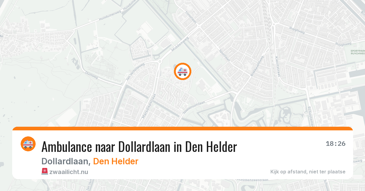 Ambulance naar Dollardlaan in Den Helder — 21 mei 2026