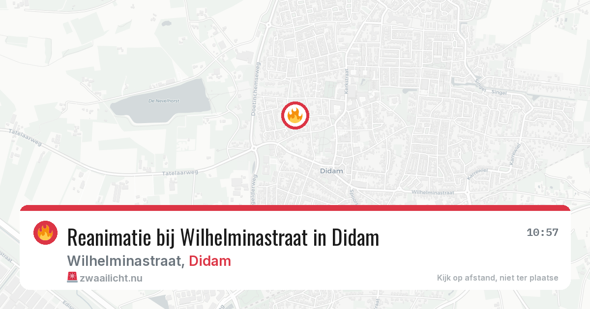 Reanimatie bij Wilhelminastraat in Didam — 24 mei 2026