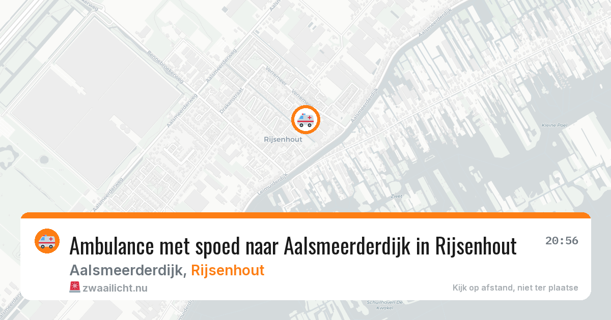 Ambulance met spoed naar Aalsmeerderdijk in Rijsenhout — 10 feb 2026