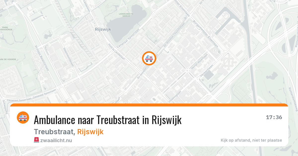 Ambulance naar Treubstraat in Rijswijk — 16 jul 2026