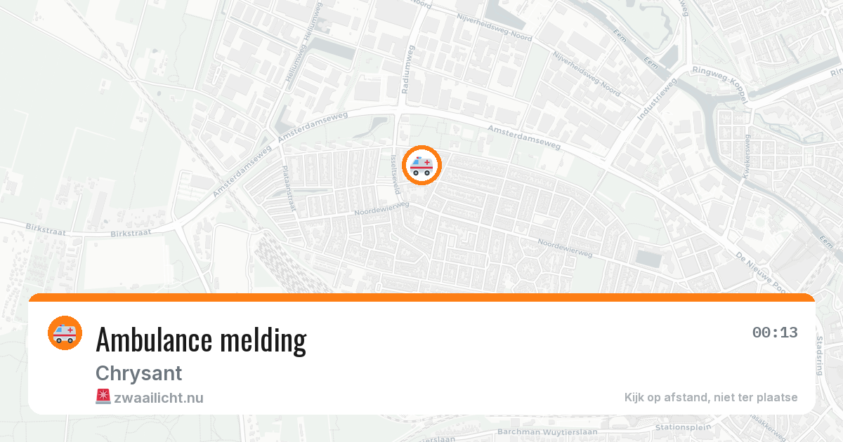 Ambulance melding — 26 jan 2026