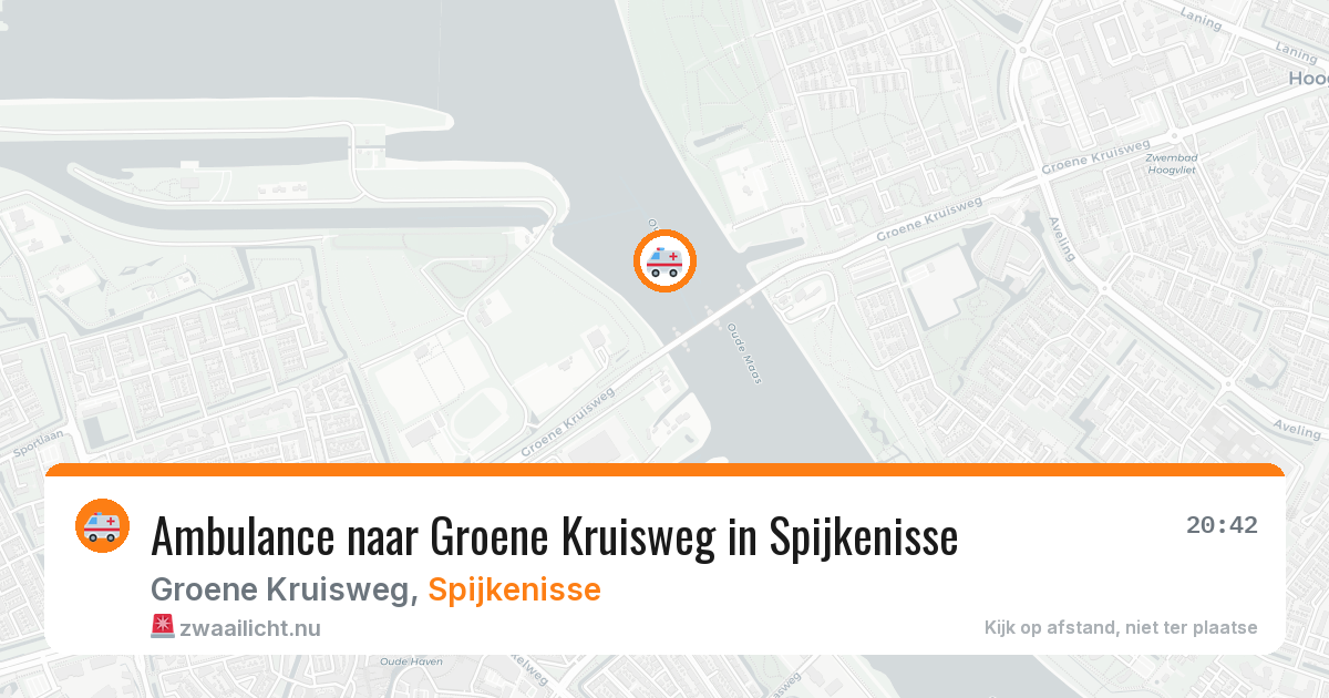 Ambulance naar Groene Kruisweg in Spijkenisse — 14 jul 2026