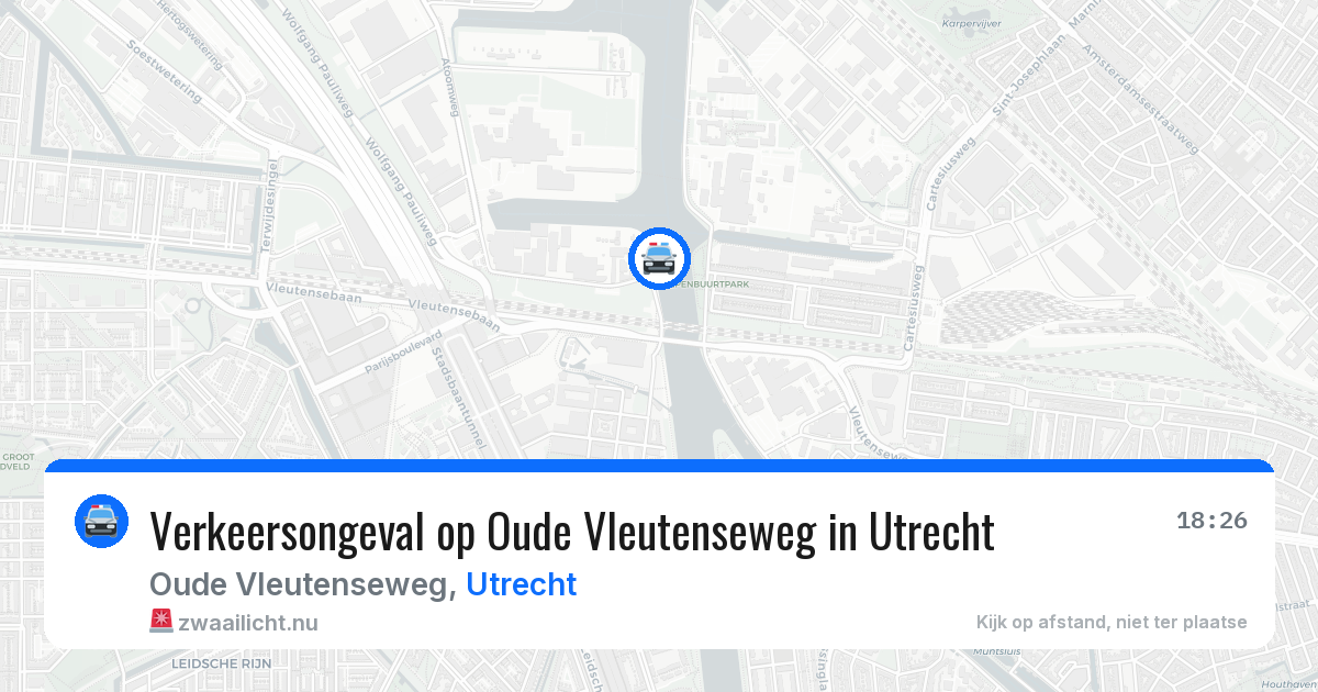 Verkeersongeval op Oude Vleutenseweg in Utrecht — 9 feb 2026