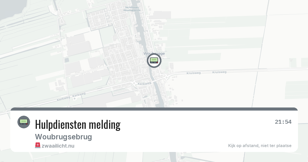 Hulpdiensten melding — 25 apr 2026