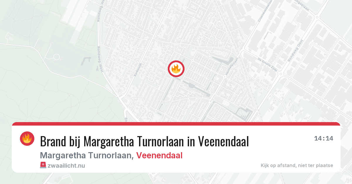 Brand bij Margaretha Turnorlaan in Veenendaal — 24 mrt 2026