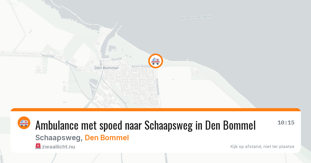 Ambulance met spoed naar Schaapsweg in Den Bommel — 22 mei 2026