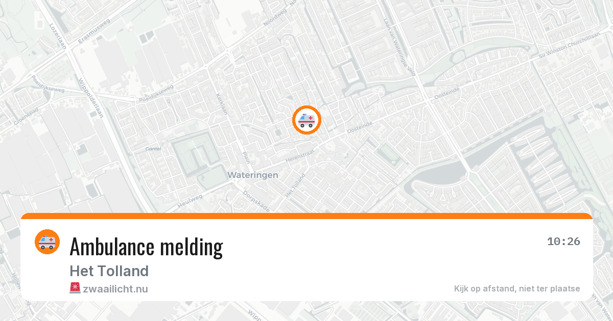 Ambulance melding — 24 jan 2026