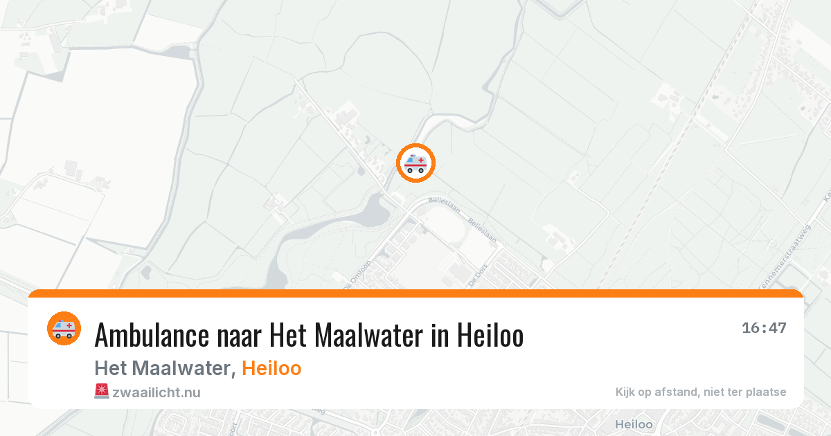 Ambulance naar Het Maalwater in Heiloo — 23 jul 2026