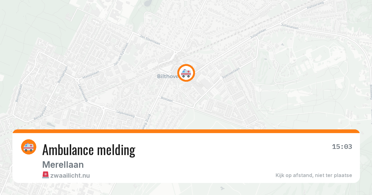 Ambulance melding — 16 mei 2026