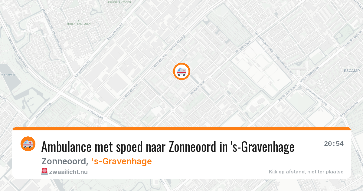 Ambulance met spoed naar Zonneoord in 's-Gravenhage — 9 feb 2026