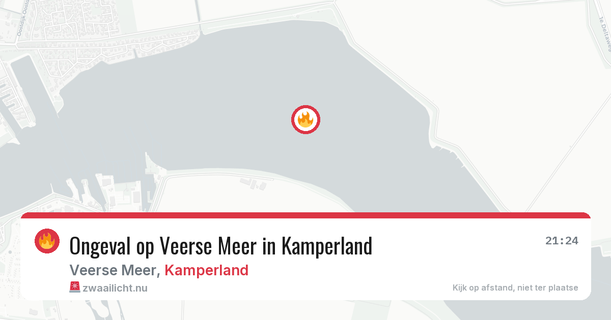 Ongeval op Veerse Meer in Kamperland — 13 jul 2026
