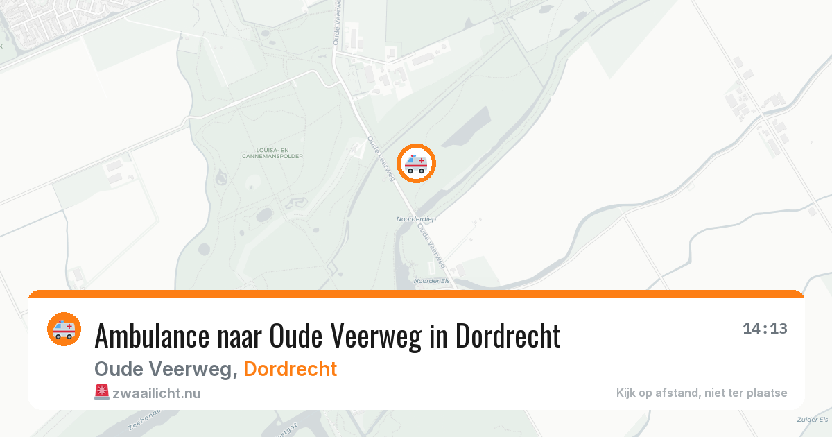 Ambulance naar Oude Veerweg in Dordrecht — 25 jul 2026