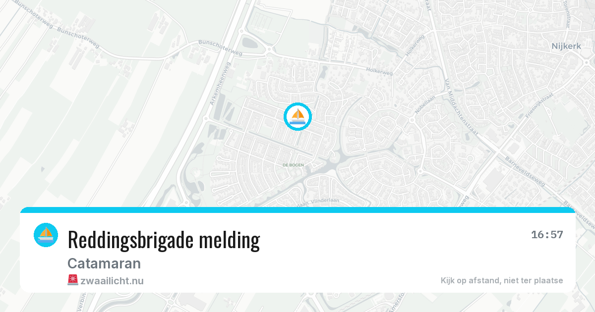 Reddingsbrigade melding — 12 jul 2026