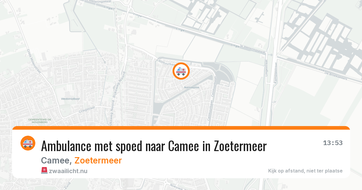 Ambulance met spoed naar Camee in Zoetermeer — 24 jan 2026