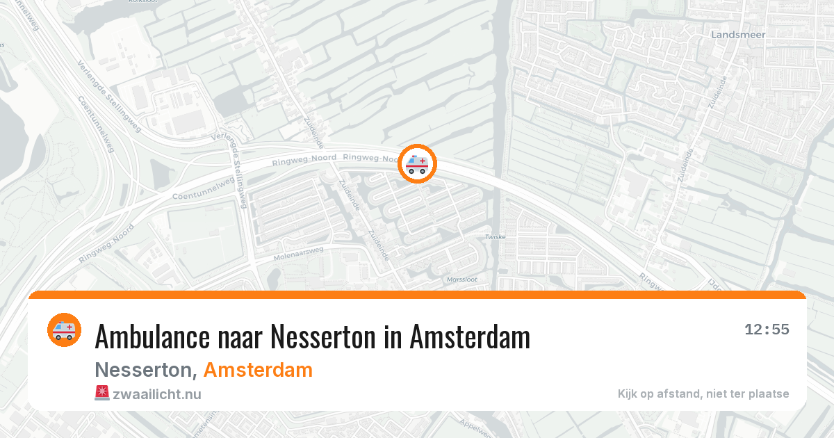 Ambulance naar Nesserton in Amsterdam — 26 mrt 2026