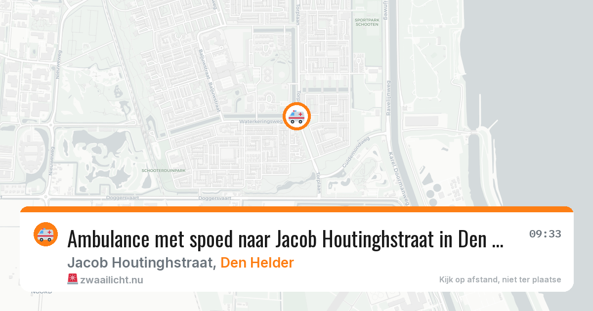 Ambulance met spoed naar Jacob Houtinghstraat in Den Helder — 19 jan 2026