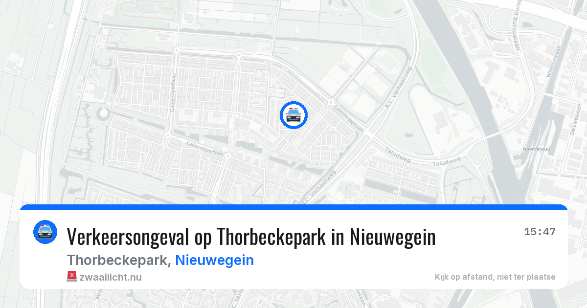 Verkeersongeval op Thorbeckepark in Nieuwegein — 20 mei 2026
