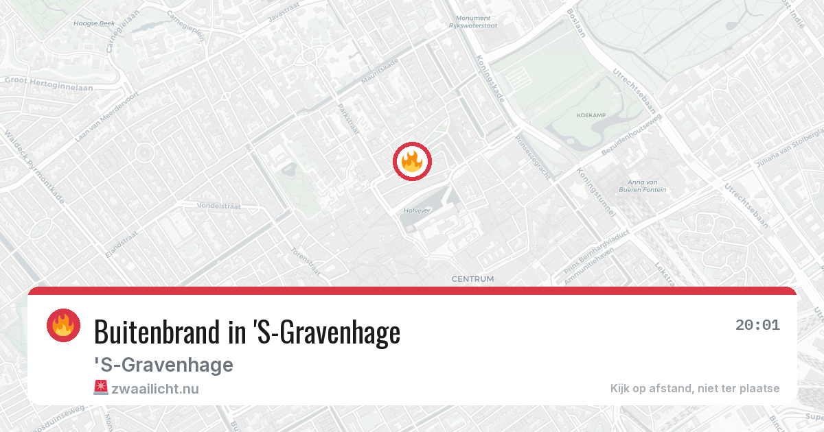 Buitenbrand in 'S-Gravenhage — 25 jul 2026