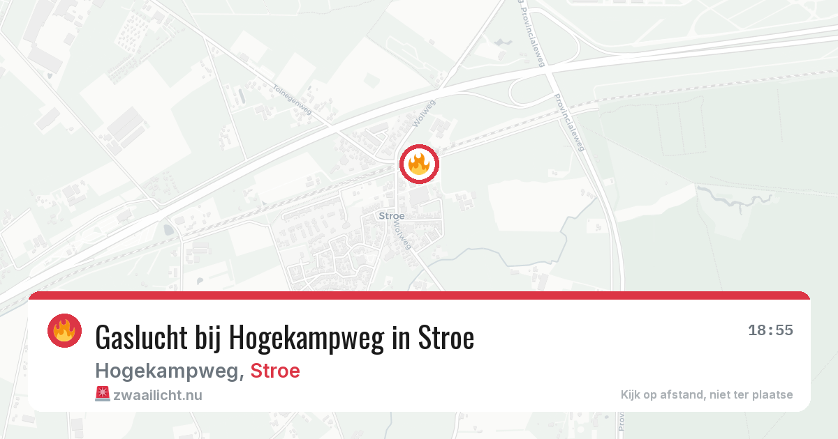Gaslucht bij Hogekampweg in Stroe — 14 apr 2026
