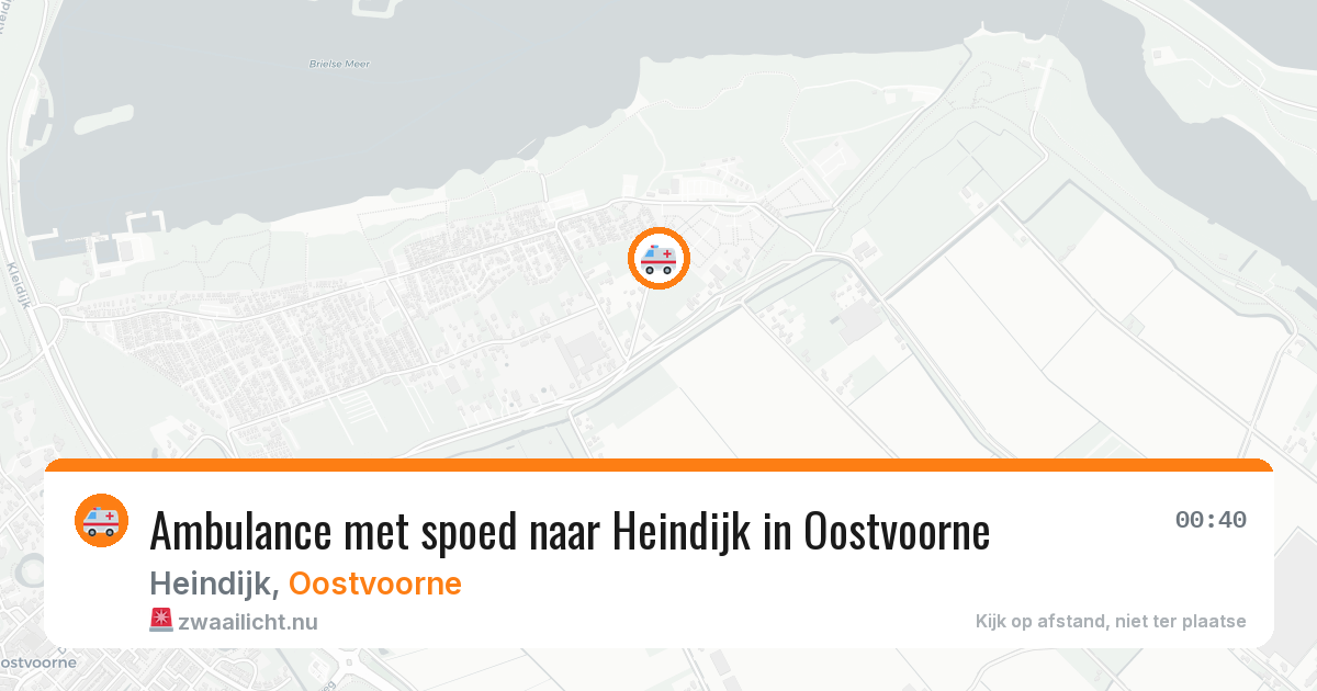 Ambulance met spoed naar Heindijk in Oostvoorne — 13 jul 2026