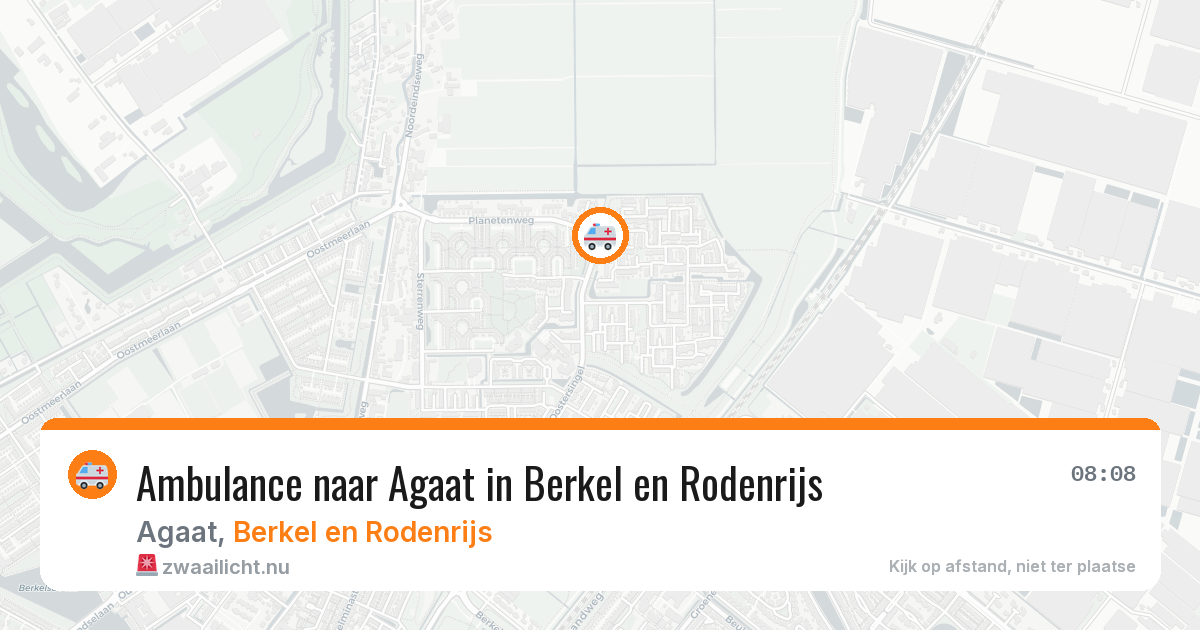 Ambulance naar Agaat in Berkel en Rodenrijs — 24 jul 2026