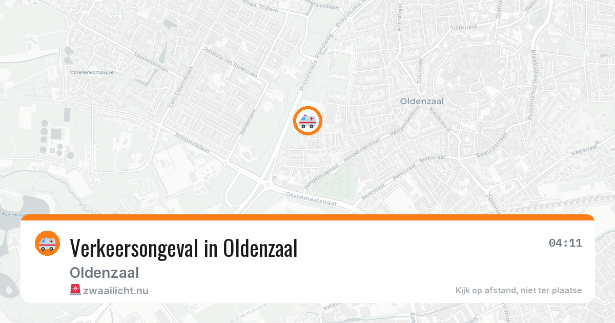 Verkeersongeval in Oldenzaal — 11 mei 2026