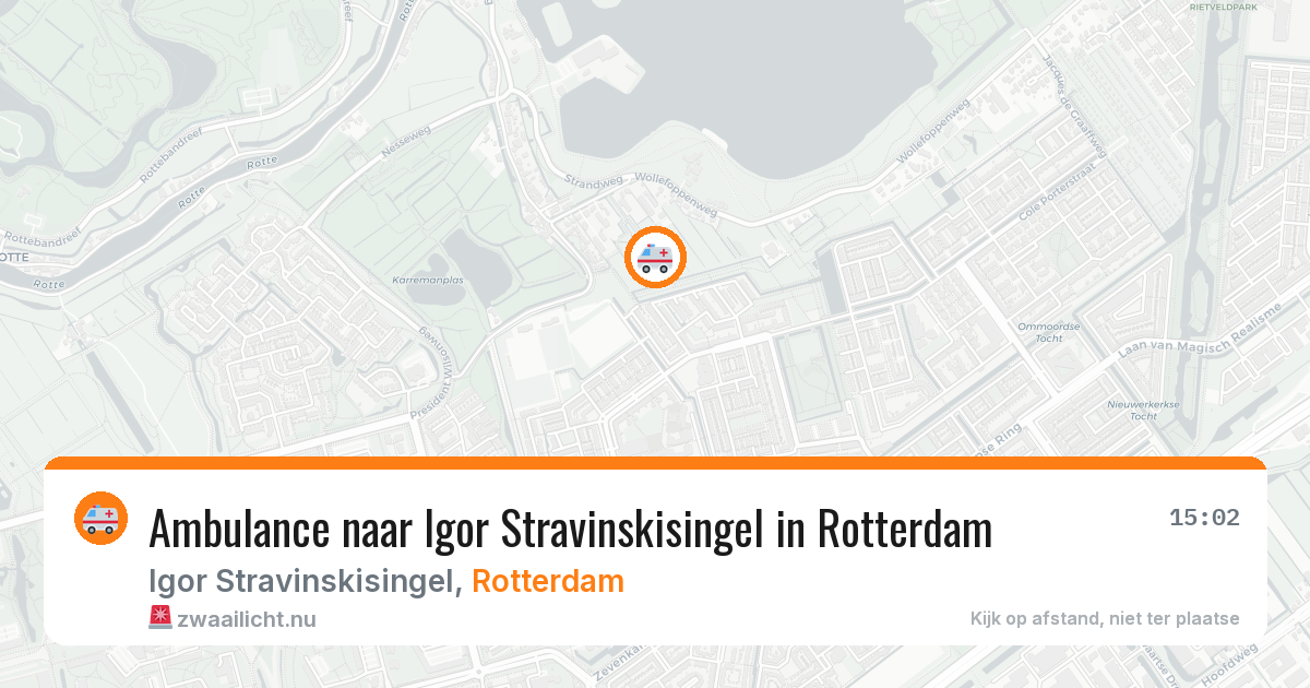 Ambulance naar Igor Stravinskisingel in Rotterdam — 17 jul 2026