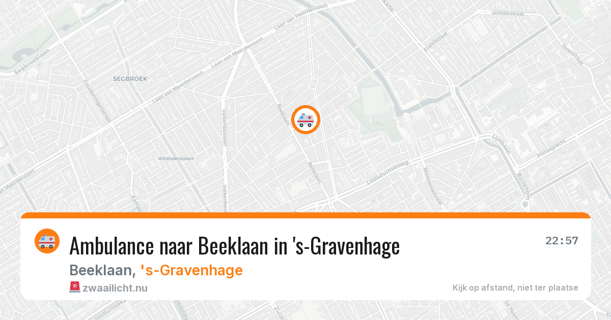 Ambulance naar Beeklaan in 's-Gravenhage — 7 mrt 2026
