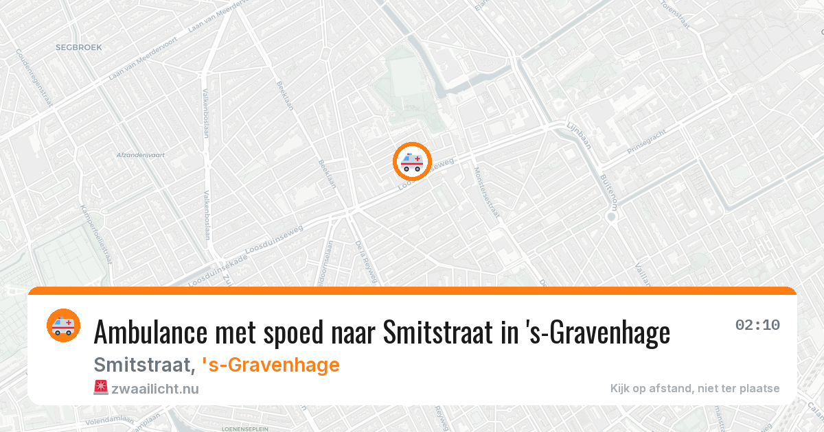 Ambulance met spoed naar Smitstraat in 's-Gravenhage — 27 apr 2026
