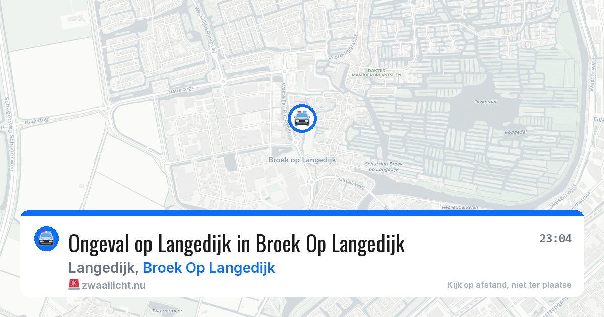 Ongeval op Langedijk in Broek Op Langedijk — 22 mei 2026