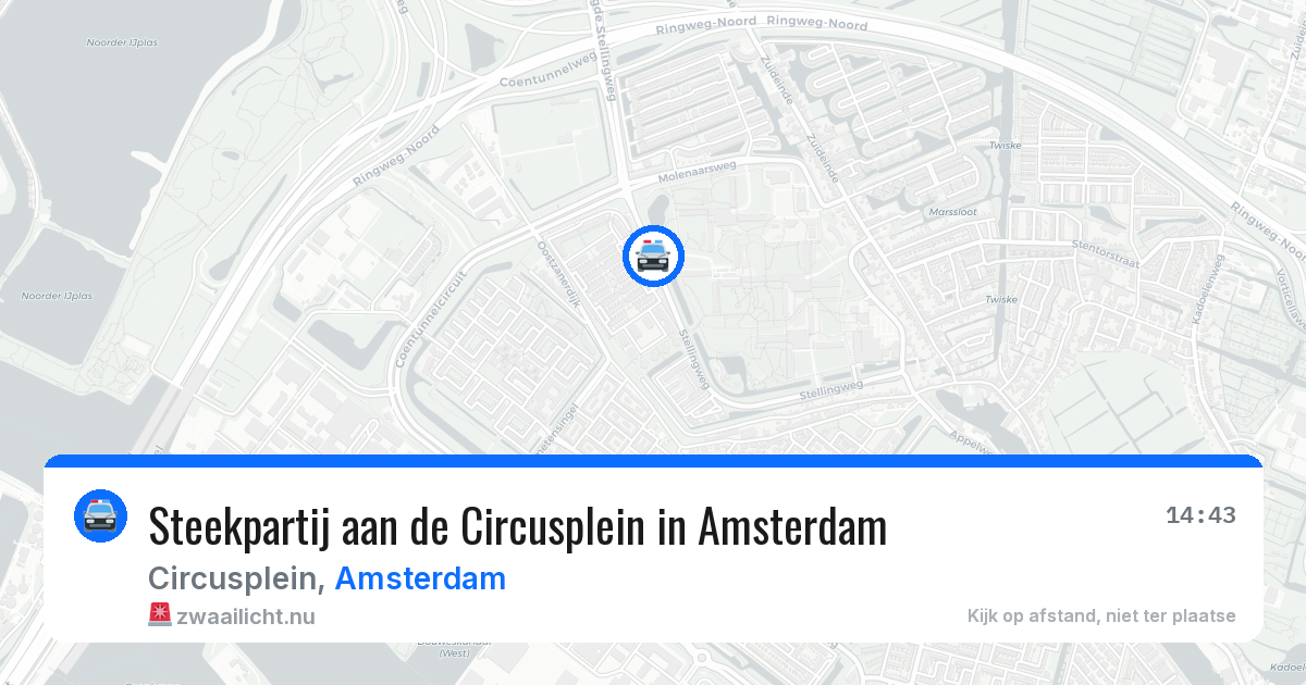 Steekpartij aan de Circusplein in Amsterdam — 25 jul 2026