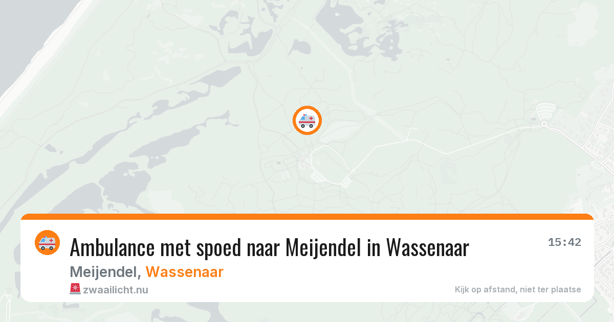 Ambulance met spoed naar Meijendel in Wassenaar — 12 jul 2026