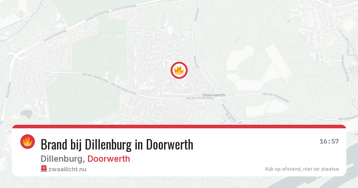 Brand bij Dillenburg in Doorwerth — 14 jul 2026