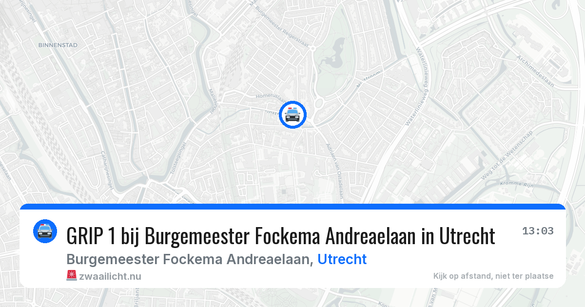 GRIP 1 bij Burgemeester Fockema Andreaelaan in Utrecht — 20 mrt 2026