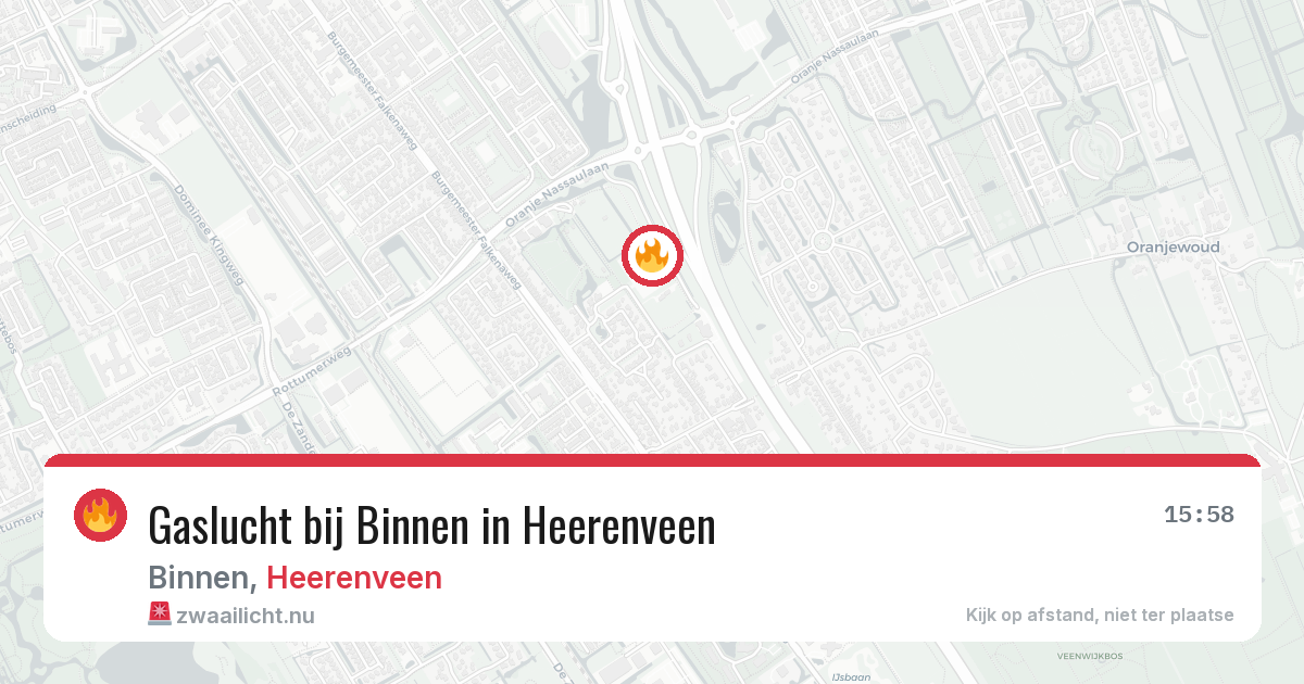 Gaslucht bij Binnen in Heerenveen — 2 feb 2026