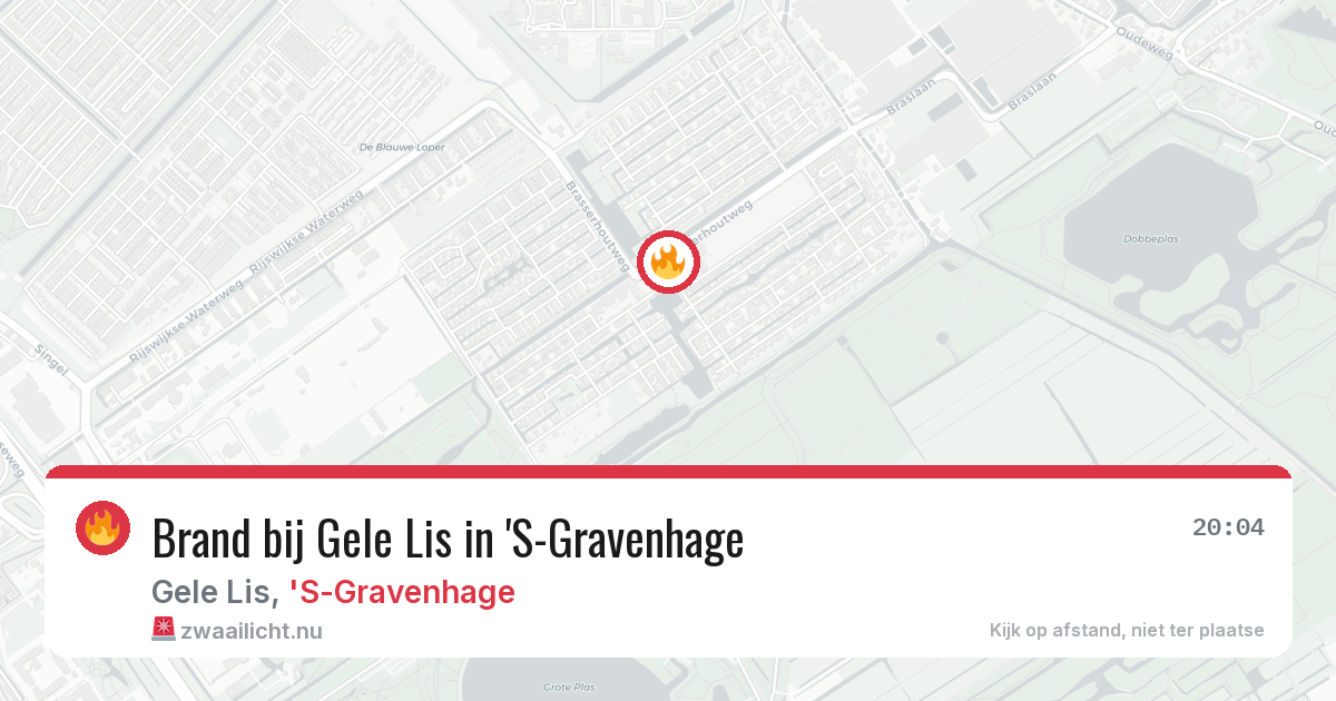 Brand bij Gele Lis in 'S-Gravenhage — 26 mei 2026