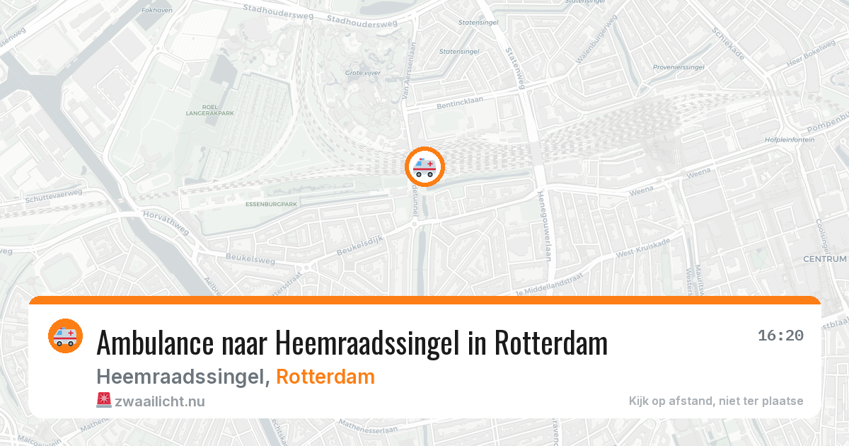 Ambulance naar Heemraadssingel in Rotterdam — 3 jun 2026