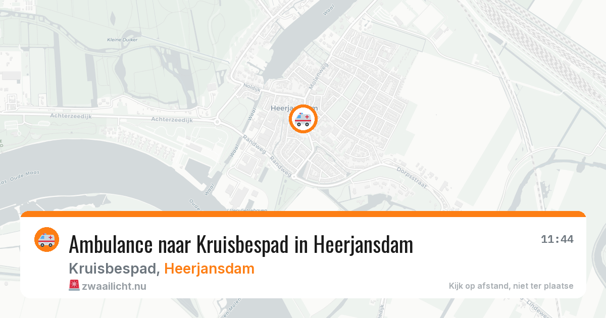 Ambulance naar Kruisbespad in Heerjansdam — 14 jul 2026