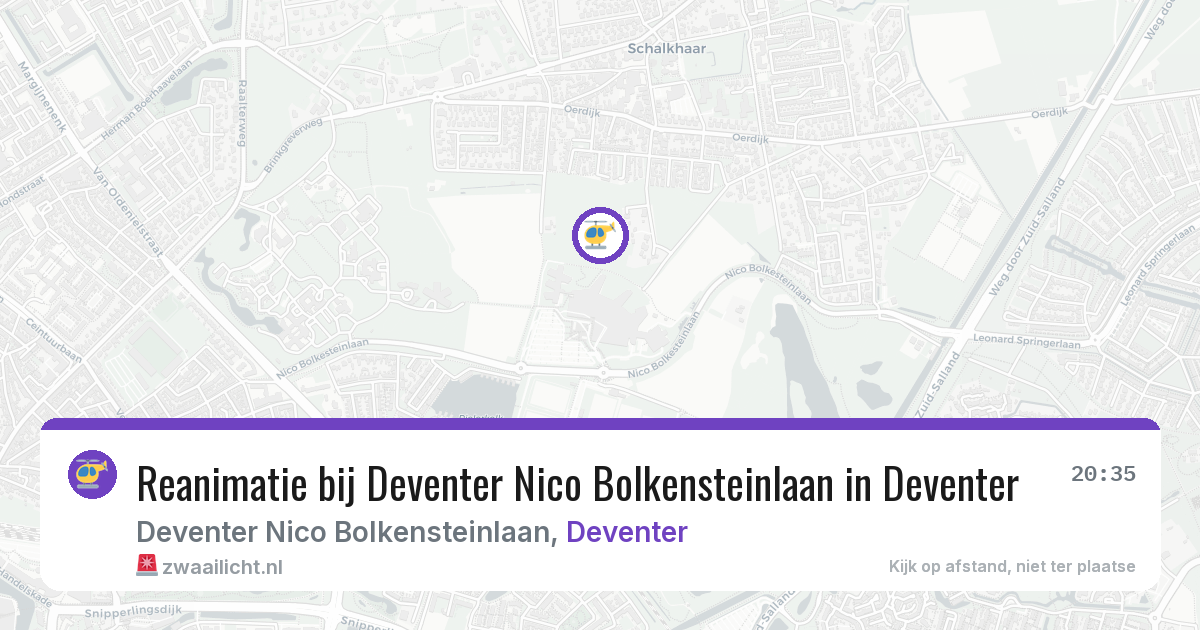 Reanimatie bij Deventer Nico Bolkensteinlaan in Deventer — 26 jul 2026