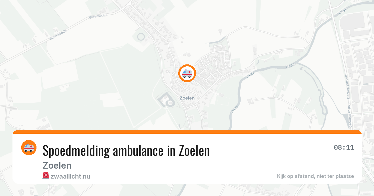 Spoedmelding ambulance in Zoelen — 9 feb 2026