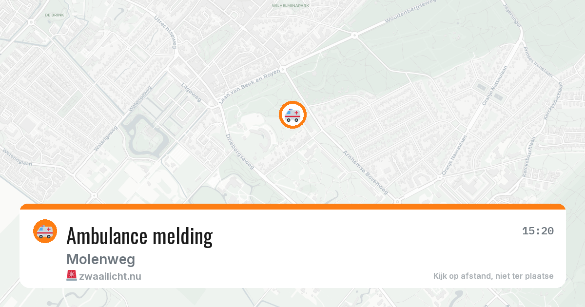 Ambulance melding — 19 jul 2026