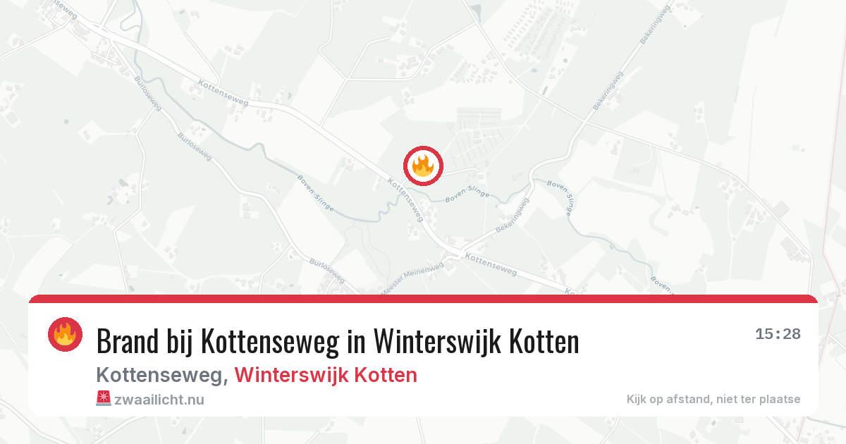 Brand bij Kottenseweg in Winterswijk Kotten — 19 feb 2026