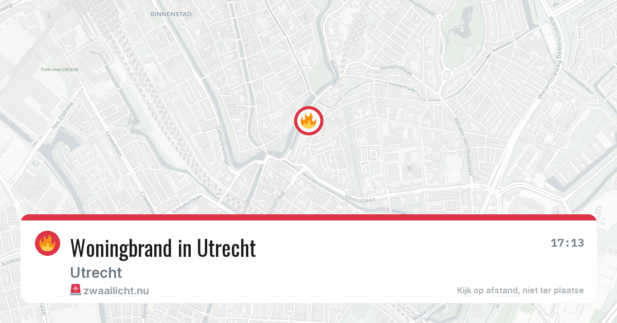 Woningbrand in Utrecht — 6 jun 2026