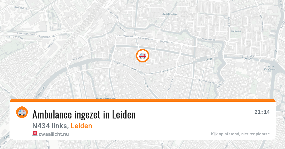Ambulance ingezet in Leiden — 18 mrt 2026